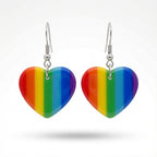 Rainbow Drop Earrings – Expressive Style with Acrylic Charms