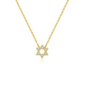 925 Silver Star of David Pendant Necklace Women