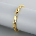 18K Gold 925 Sterling Silver 4mm Chain Bracelet for Men/Women