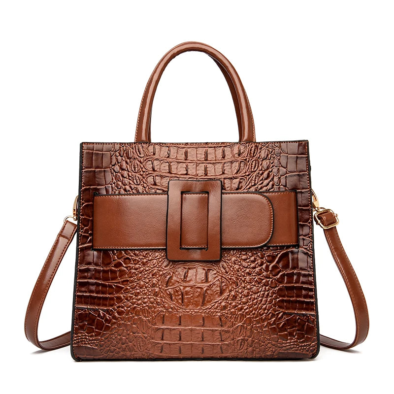 Luxury Crocodile Leather Handbag for Women