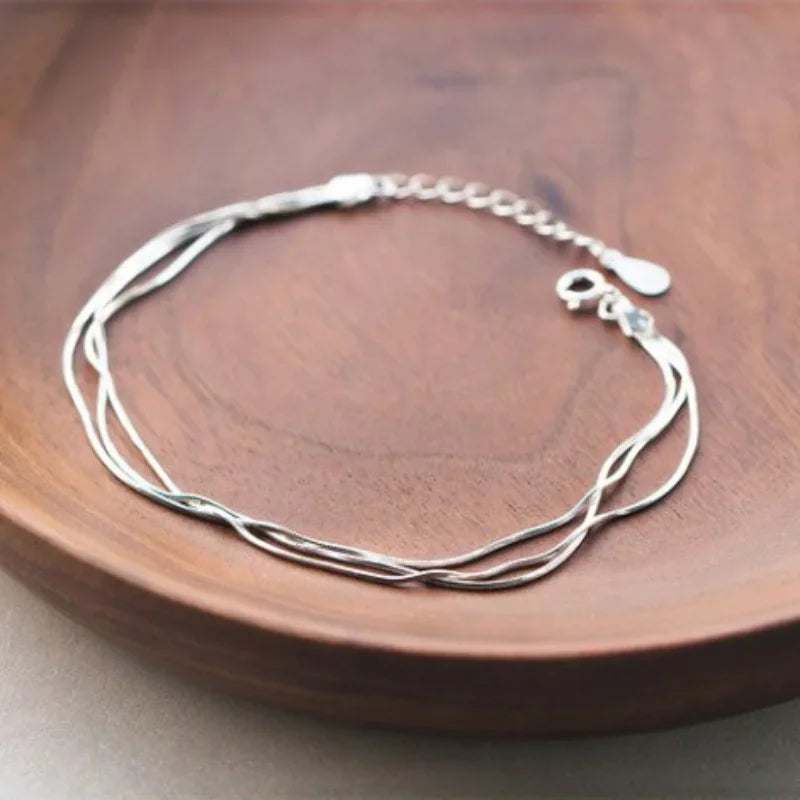 925 Silver Layer Bracelets for Women – Hot Jewelry