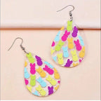 Bunny Tassel Earrings – Playful Statement Acrylic Drop Design