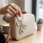 Sakura Flower Keychain – Cute Enamel Bag Charm Accessory