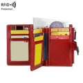 RFID Anti-Theft Wallet for Women, Multi-Card Zipper, Coin Wallet