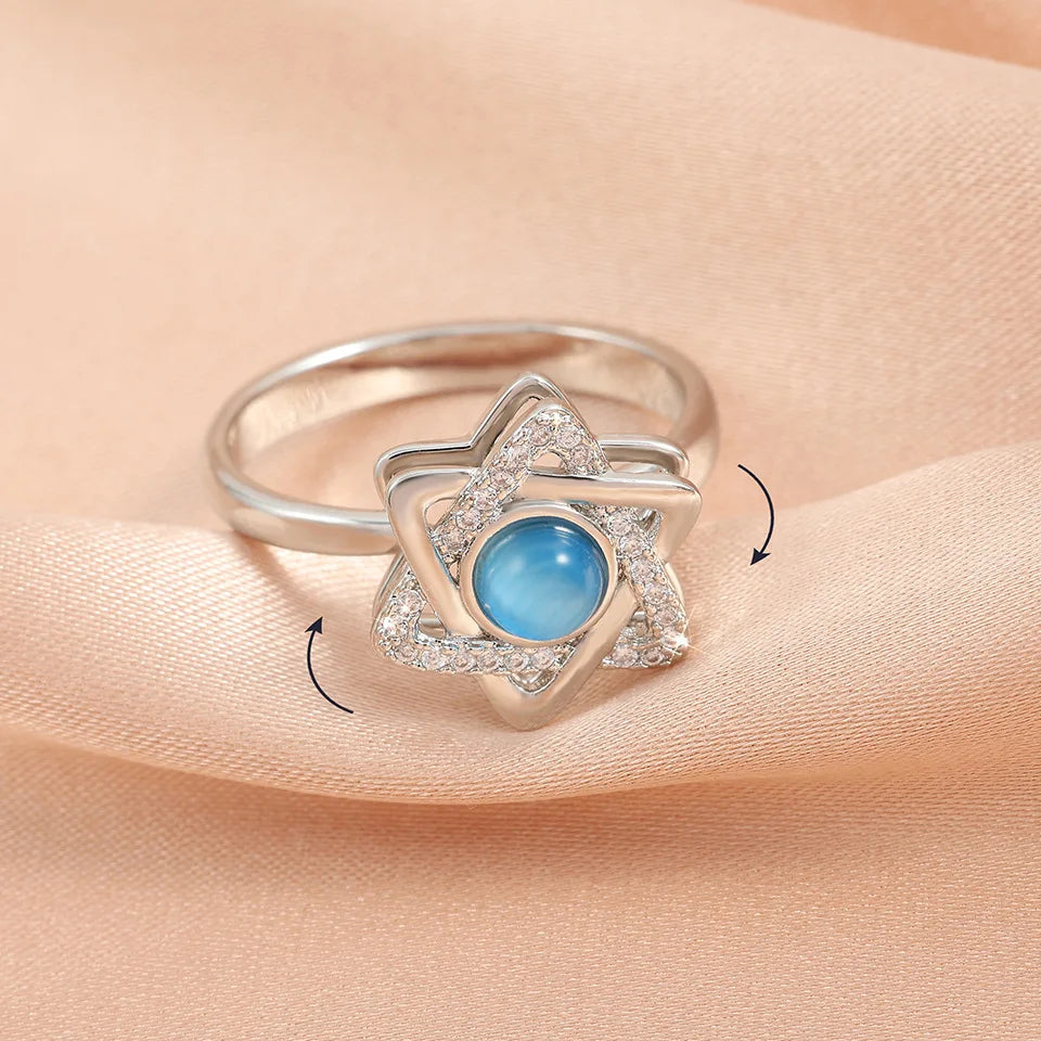 Versatile Rotatable Flower Ring – Adjustable Jewelry