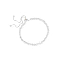 100% Solid 925 Sterling Silver Beaded Adjustable Bracelet