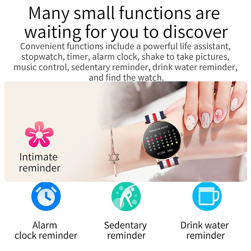 Ultra Thin Smart Watch Women + Box