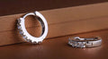 Luxury 925 Silver Zircon Hoop Earrings 10mm – Women & Girls