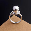 925 Silver Adjustable Open Ring for Women – Vintage Style