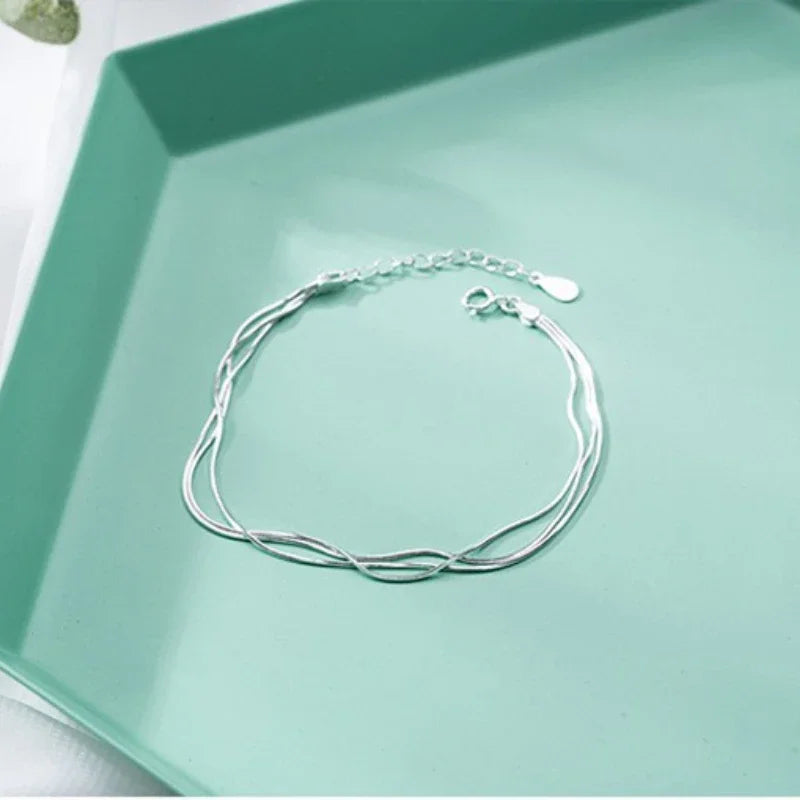 925 Silver Layer Bracelets for Women – Hot Jewelry