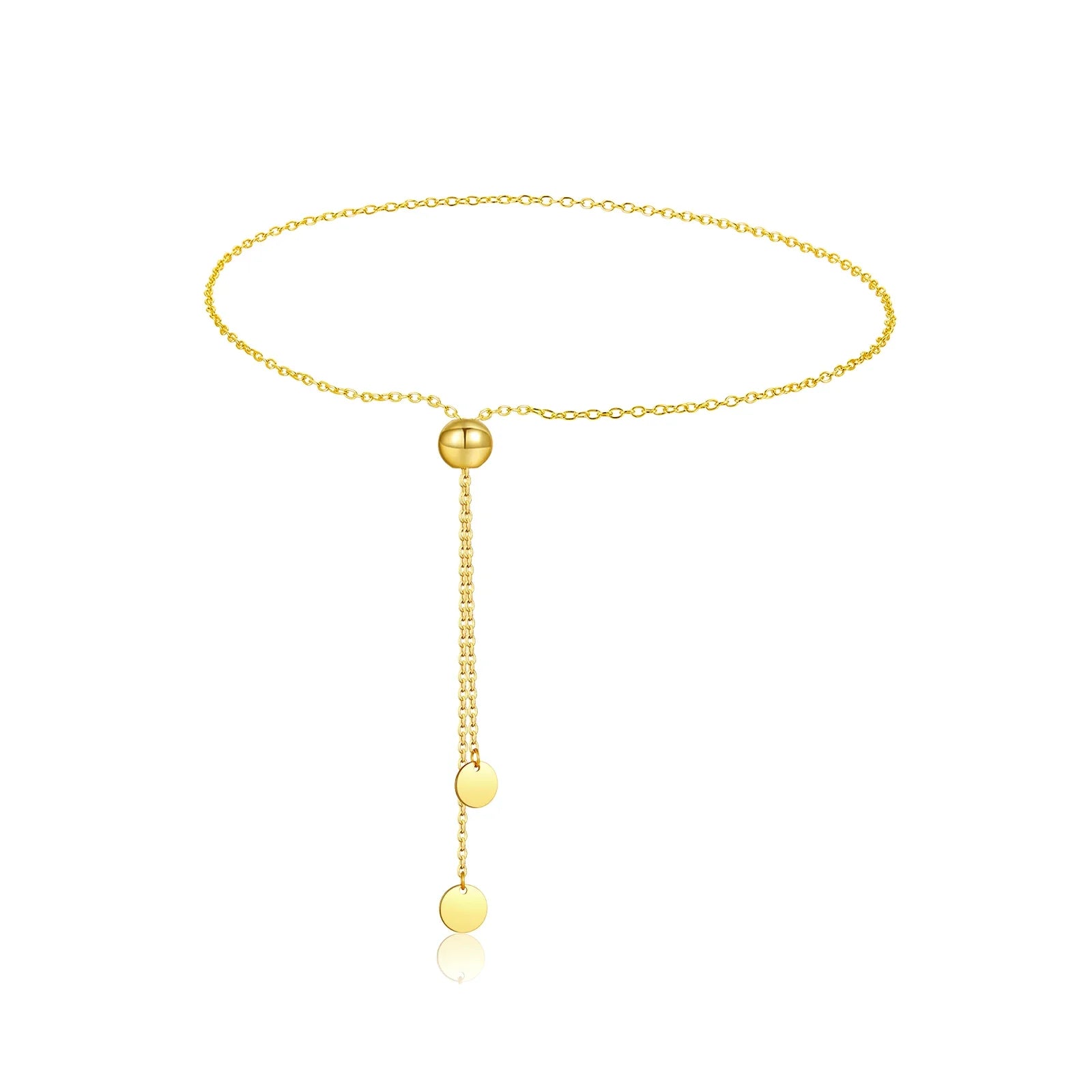 925 Silver Adjustable Bead Necklace/ Bracelet Jewelry