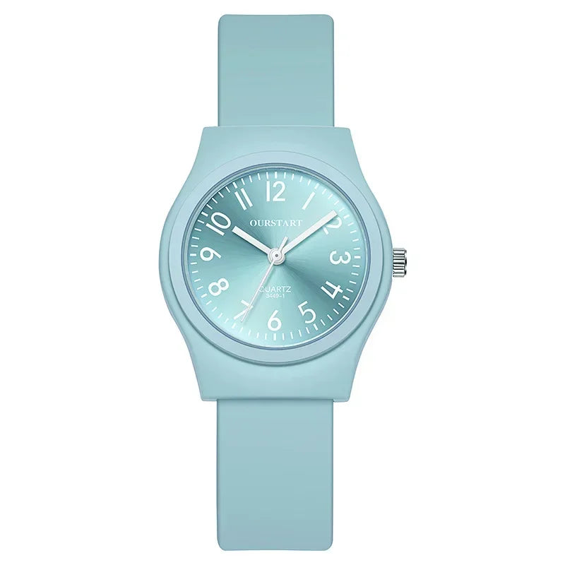 Silicone Strap Quartz Watch for Women
