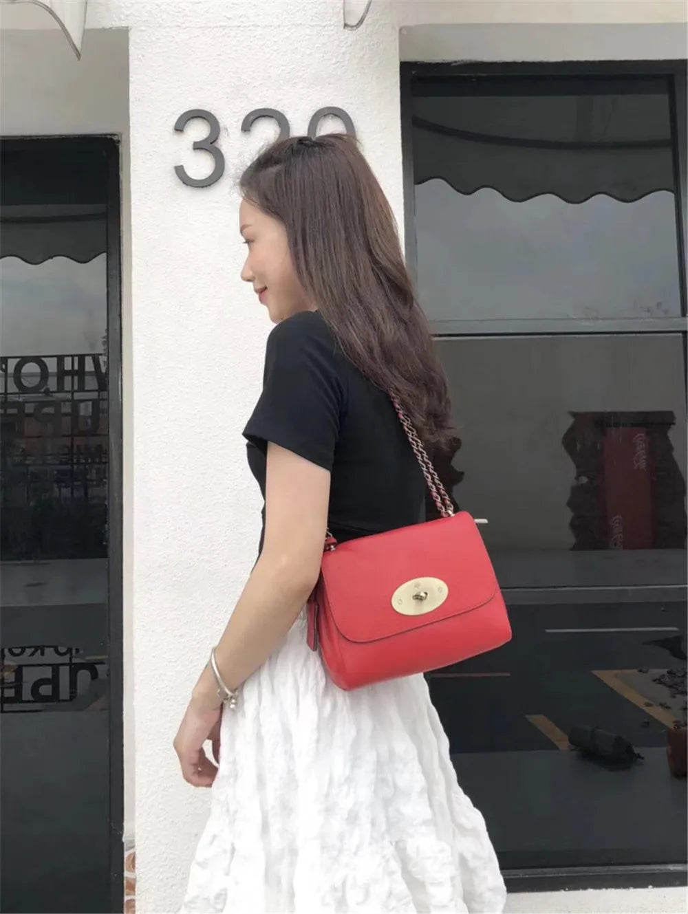 Large Luxury Brand Chain Shoulder Bag | 100% Genuine Leather Women’s Handbag