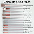 13-Piece Fluffy Makeup Brush Set for Foundation, Blush & Eyeshadow