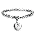 925 Sterling Silver Noble Heart Chain Bracelet for Women