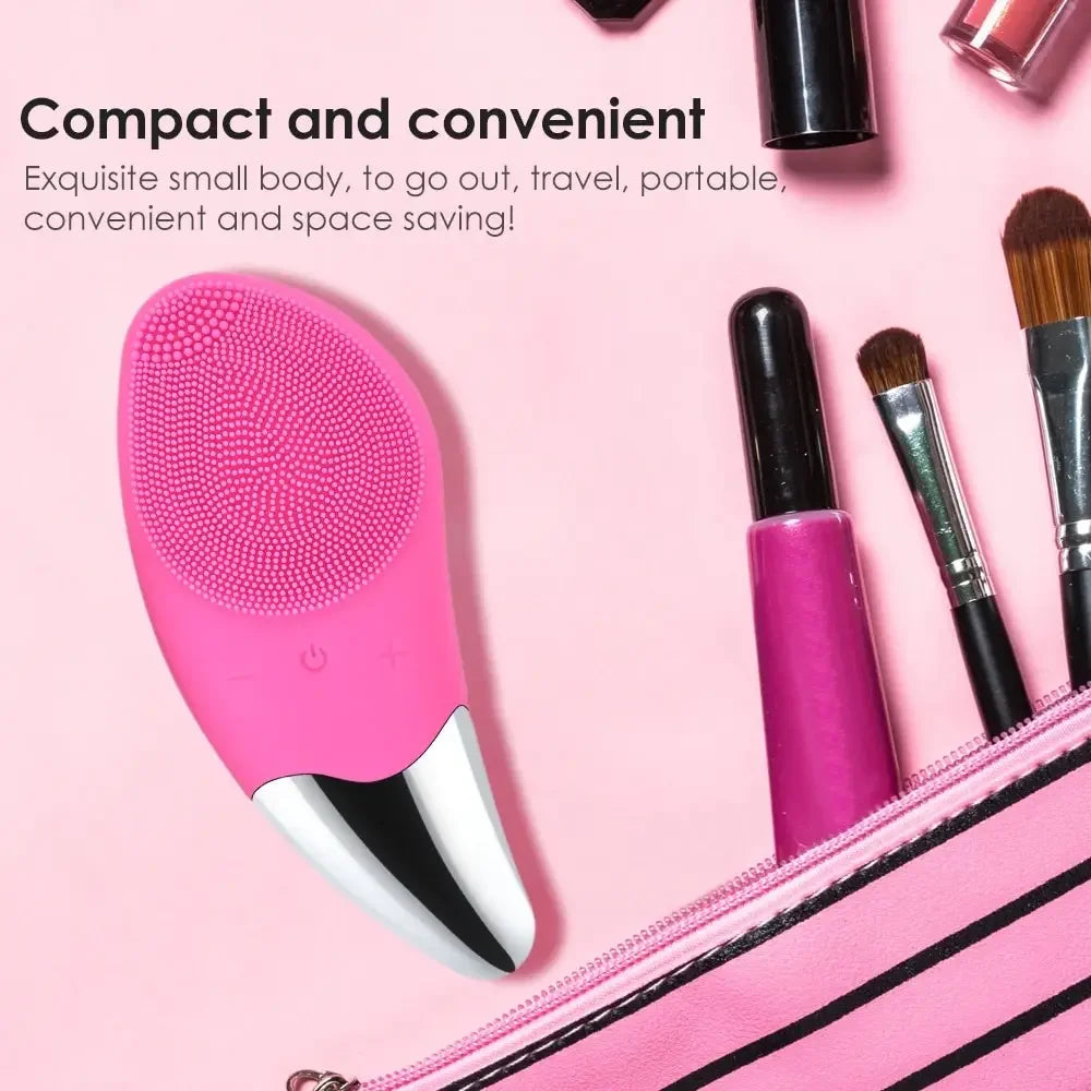 Waterproof Sonic Facial Cleansing Brush & Massager