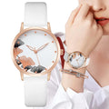 Simple Women's Ink Painting Quartz Watch