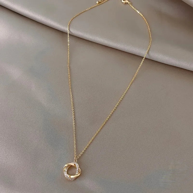 14K Gold 925 Silver Cross Pendant Necklace for Women
