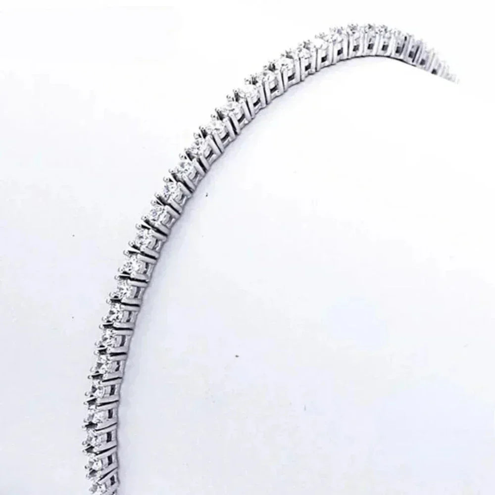 925 Sterling Silver Tennis Bracelet, 16-19CM, 2.5MM Zirconia Gift