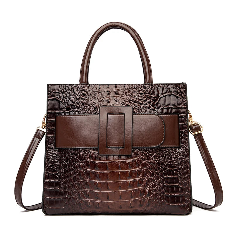 Luxury Crocodile Leather Handbag for Women