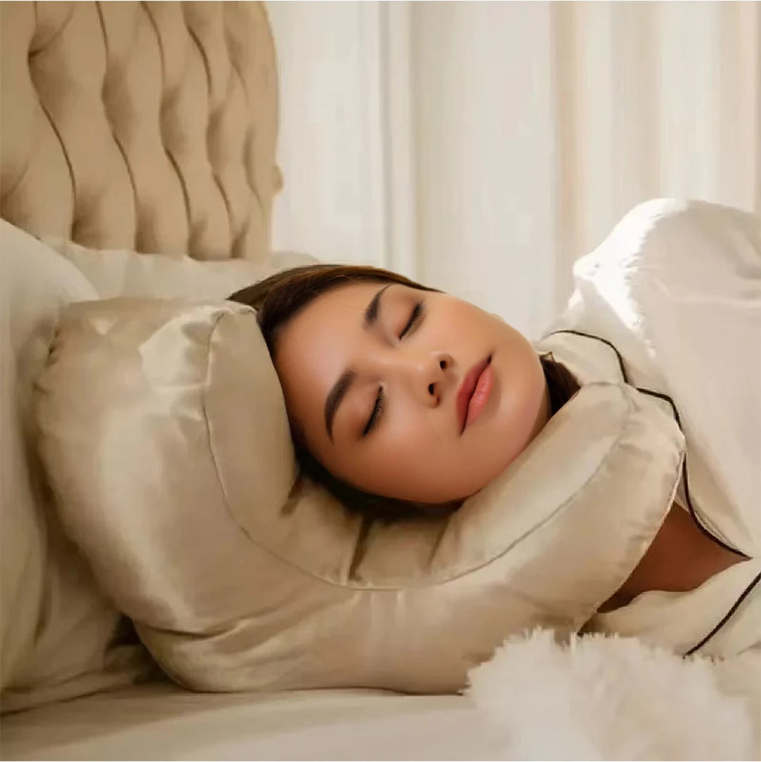 Beauty Sleep Face Pillow with Free Satin Pillowcase