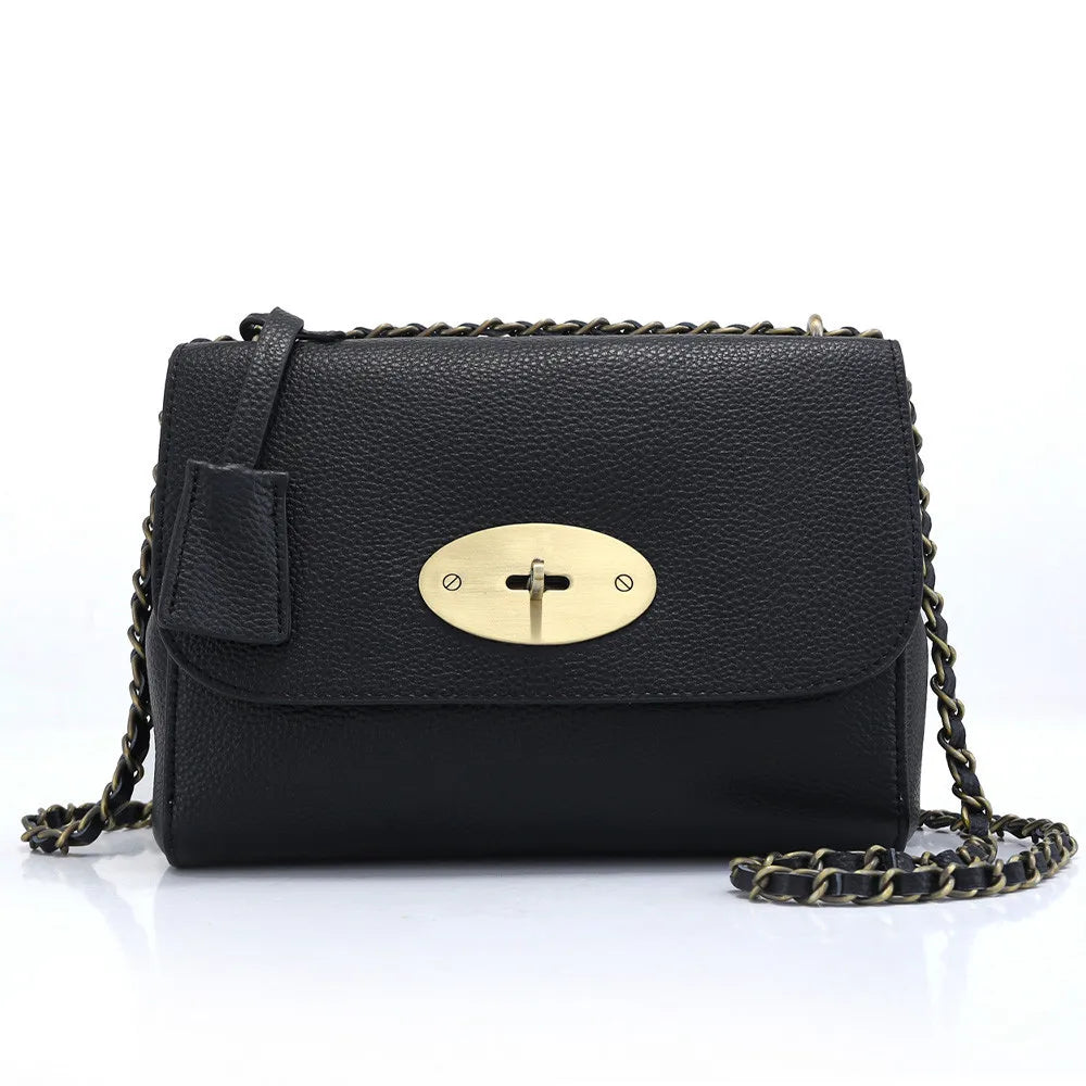 Large Luxury Brand Chain Shoulder Bag | 100% Genuine Leather Women’s Handbag