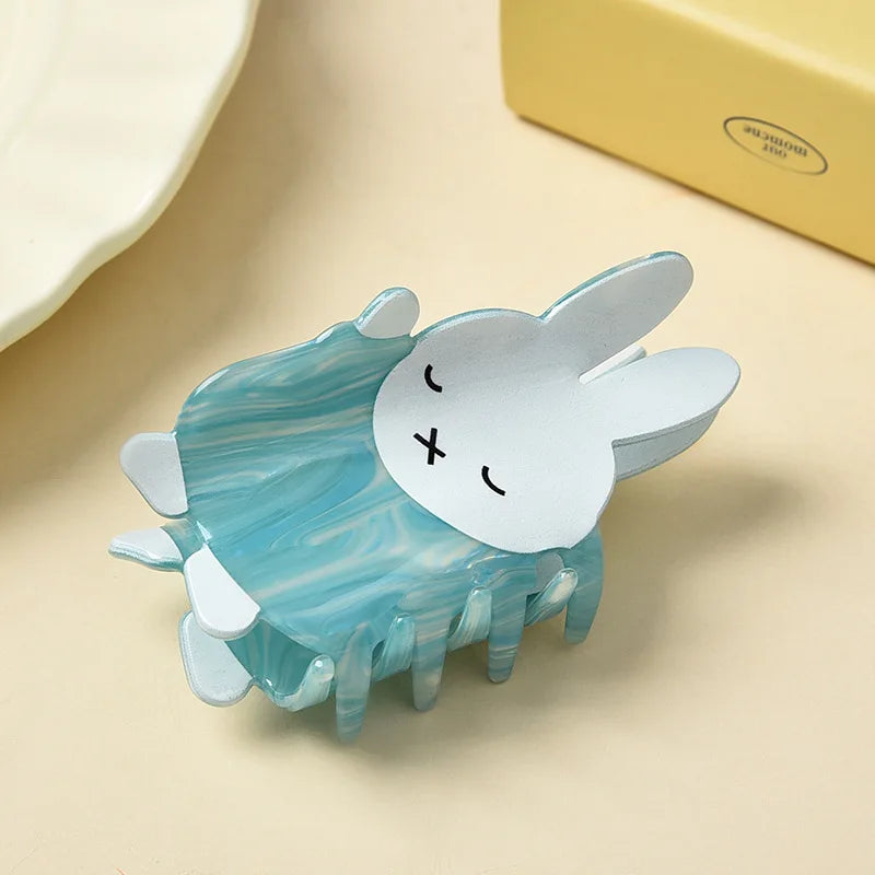 Cartoon Easter Bunny Hair Claw – Cute & Chic Acrylic Clip