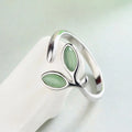925 Silver Foliage Adjustable Ring for Women & Girls