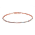 925 Sterling Silver Tennis Bracelet, 16-19CM, 2.5MM Zirconia Gift