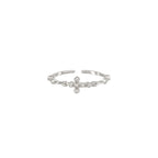 Cross Zircon Ring – Elegant Sparkle Adjustable Open Band