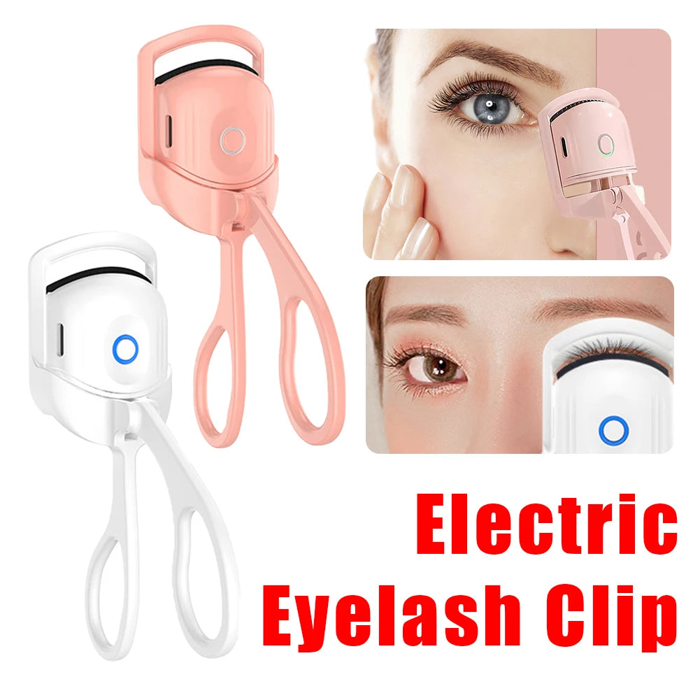 Mini Portable Heated Eyelash Curler Kit with USB Charger