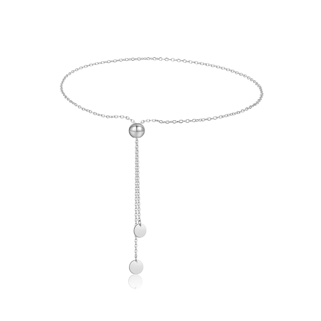 925 Silver Adjustable Bead Necklace/ Bracelet Jewelry