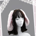 Plush Bunny Ear Headband – Cute Party Accessory & Soft Polyester
