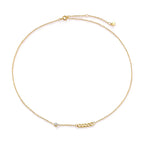 Sideways Cross Necklace – Minimal Chic Gold Stainless Steel