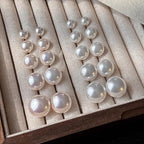 Pearl Stud Earrings – Classic Shine + S925 Silver Posts
