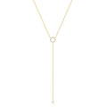 925 Silver Double Circle Zircon Choker Necklace