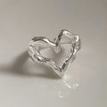 925 Sterling Silver Minimalist Heart Ring