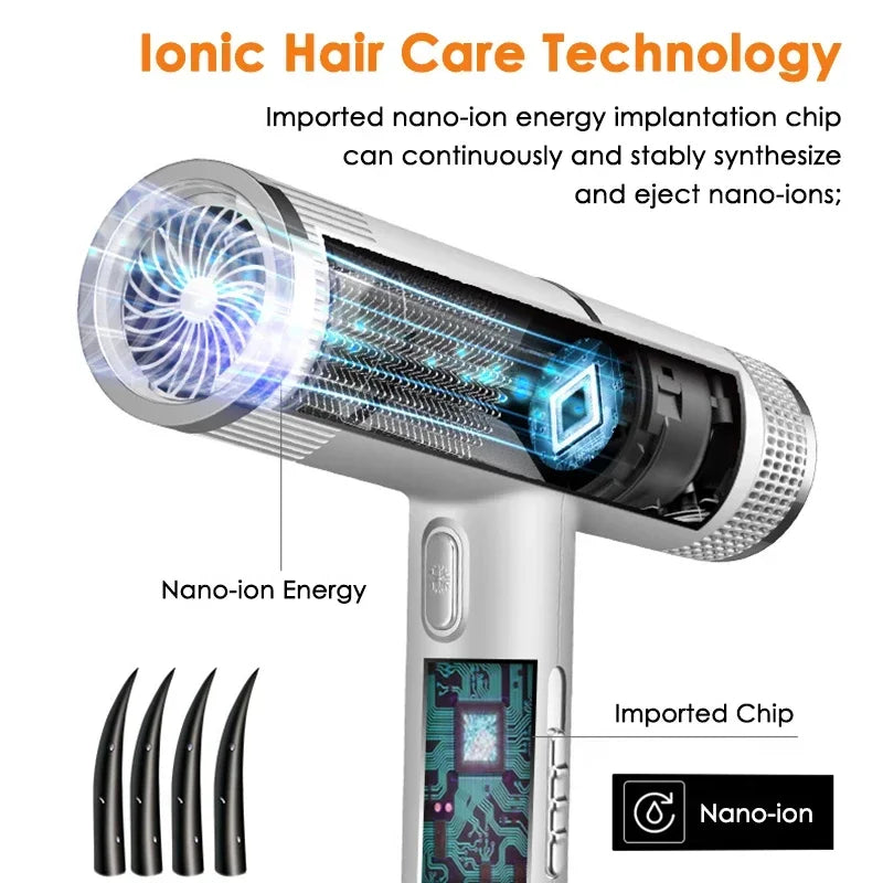 Hair Dryer Infrared Negative Ionic Blow Dryer Hot Cold Wind