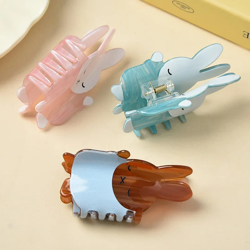 Cartoon Easter Bunny Hair Claw – Cute & Chic Acrylic Clip