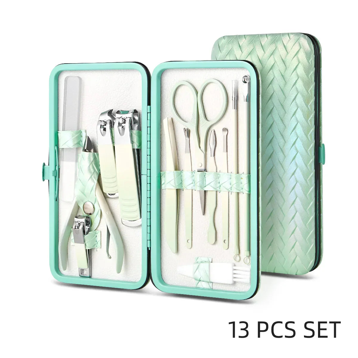 7-16Pcs Manicure Pedicure Set, Pro Nail Clipper Kit w/ Case