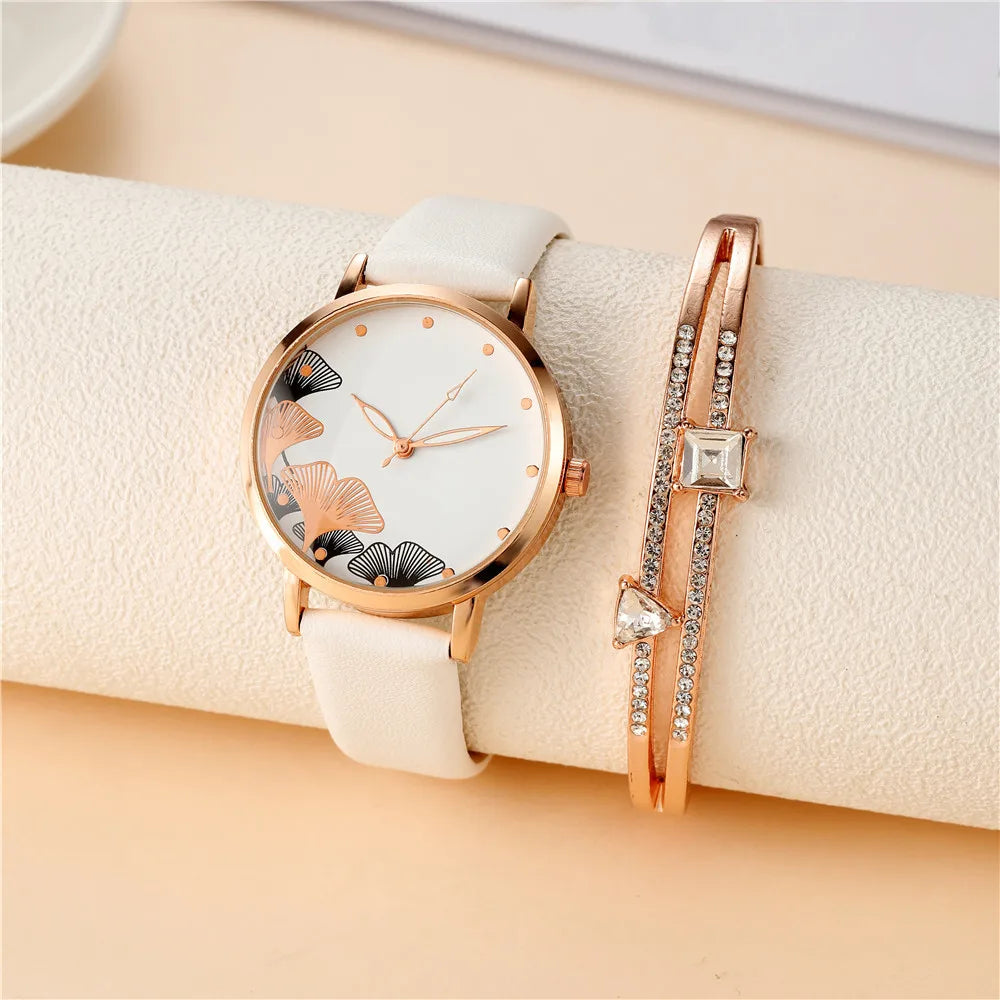 Simple Women's Ink Painting Quartz Watch