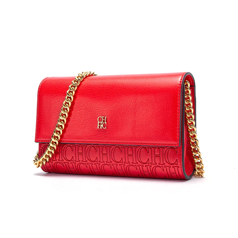 Classic Solid Color Chain Bag with Exquisite Craftsmanship