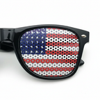 Flag Accent Sunglasses – Statement Style Square Frame Shades