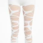 Gothic Black Mesh Tights – Spider-Web Y2K Punk Stockings