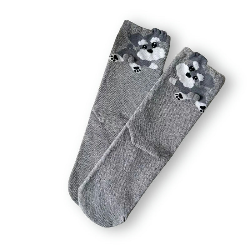Cute Cat Socks – Soft Korean Mid-Calf Cotton Knit
