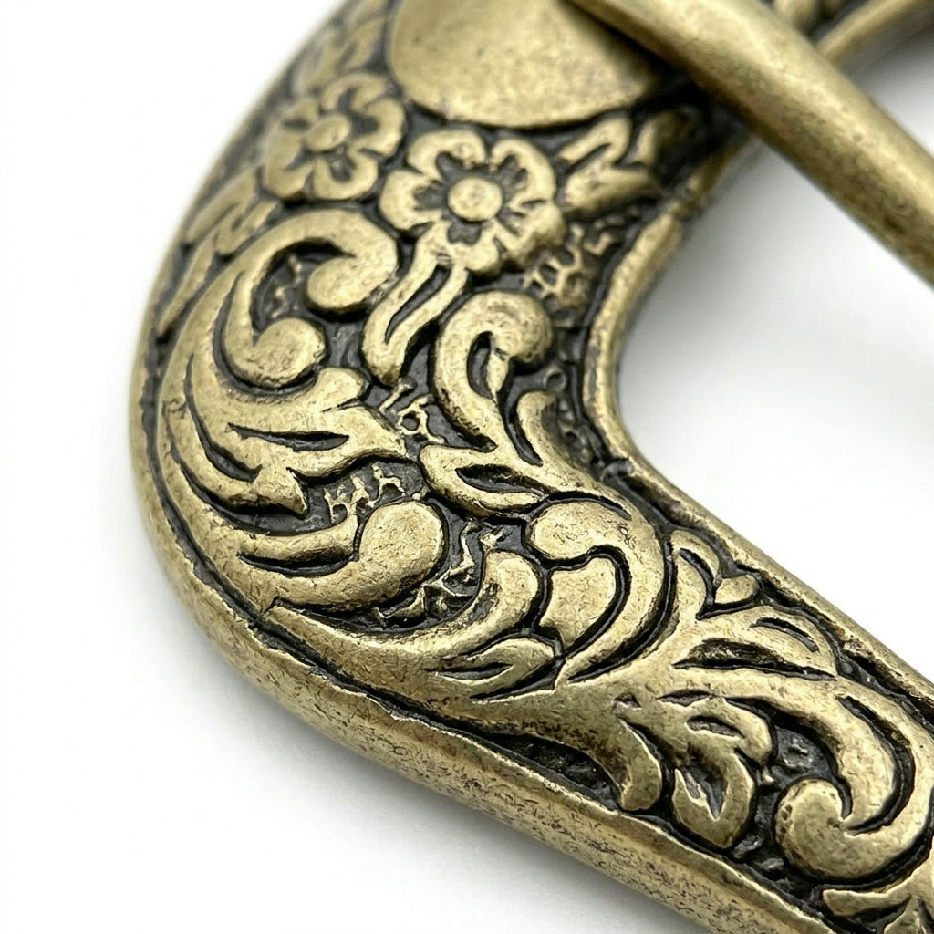 Vintage Belt Buckle – Chic Metal Carved Pattern Accessory