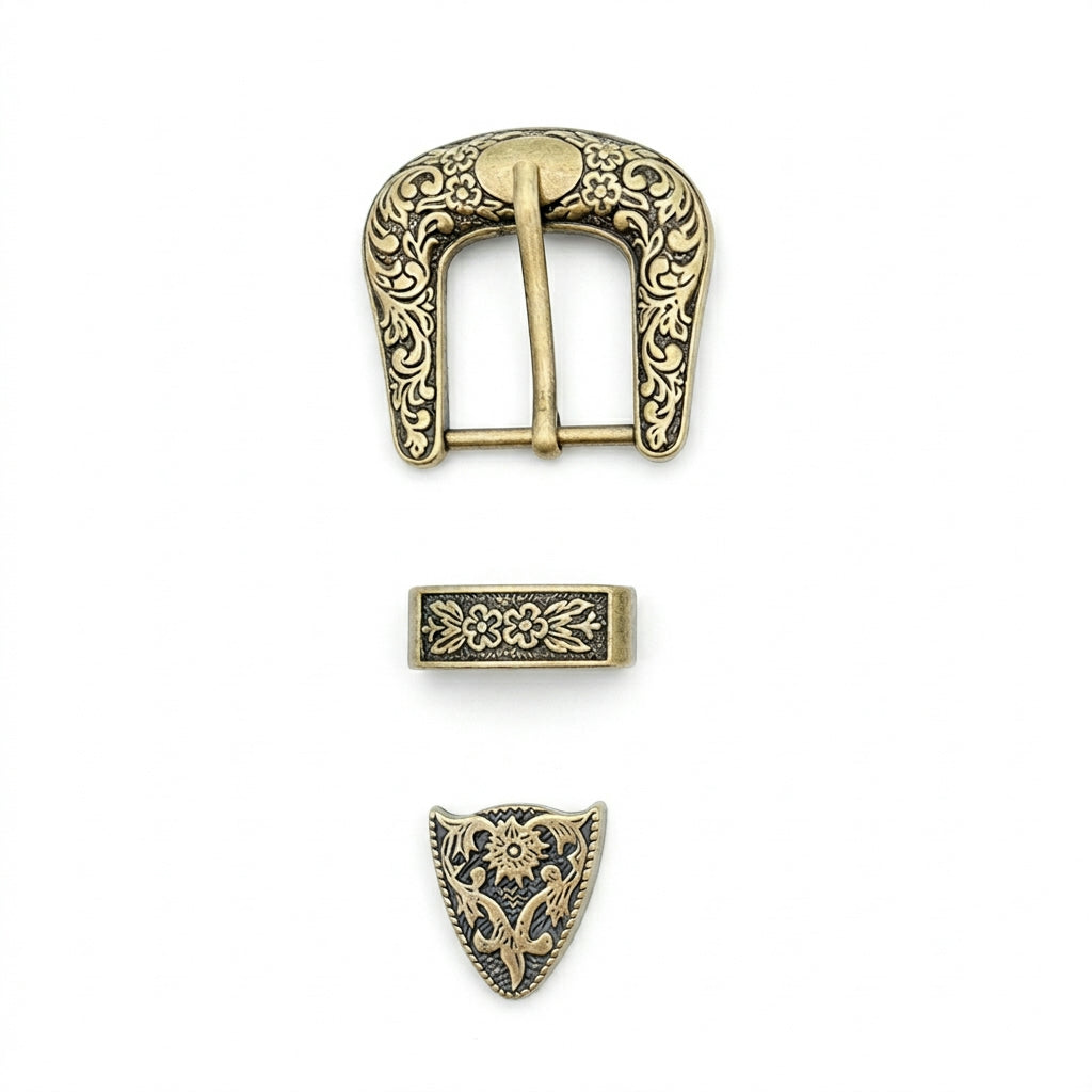 Vintage Belt Buckle – Chic Metal Carved Pattern Accessory