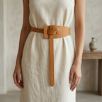 Wide Knot Belt – Stylish Waist Cincher PU Leather Cummerbund