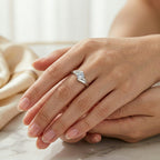 Zircon Stone Ring – Elegant 925 Sterling Silver Engagement Jewelry