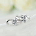 Baby Princess 925 Silver Butterfly Zirconia Small Hoop Earring for Girls Child Wome Beautiful Aros Huggies Earring Jewelry